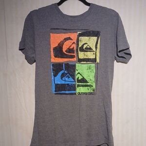 Quiksilver Multicolor Graphic Tee - Gray